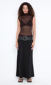 EMARETTA TOP - DARK CHOCOLATE