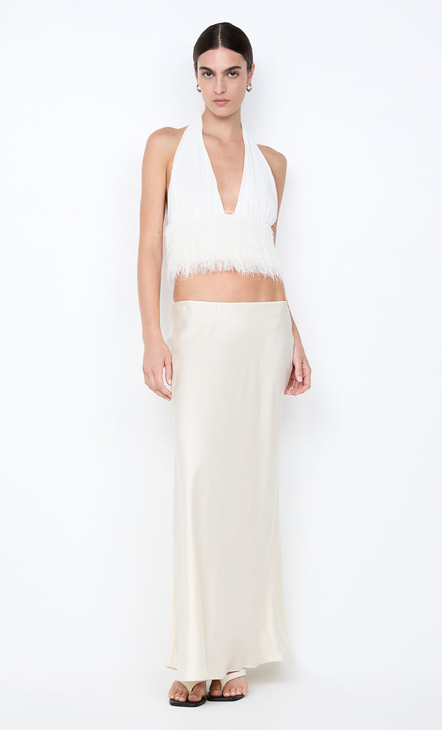 FINLEY HALTER TOP - WHITE