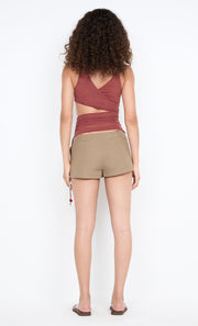 AYLA CUT OUT TOP - RUST