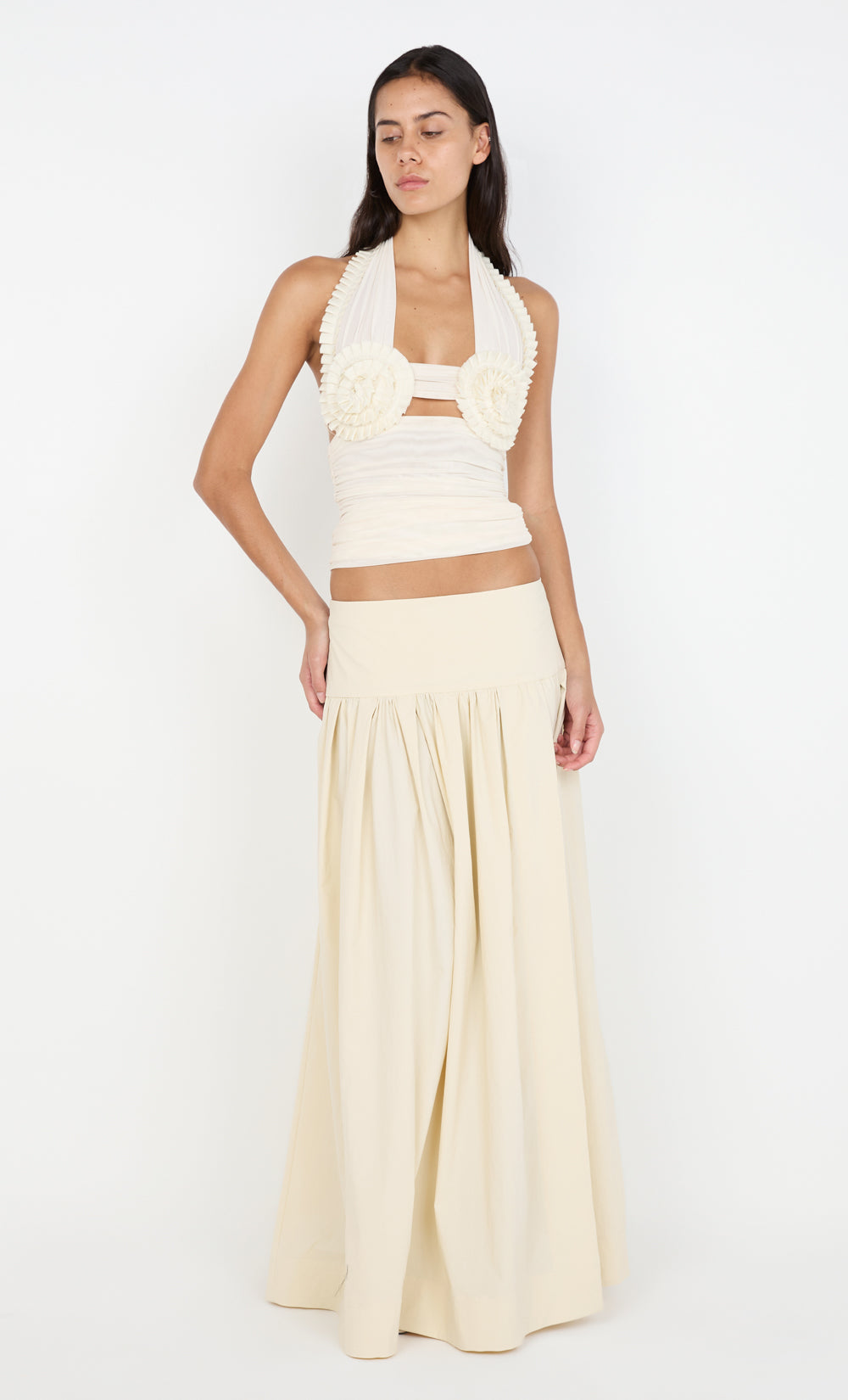 DANTE MAXI SKIRT - BUTTERCREAM