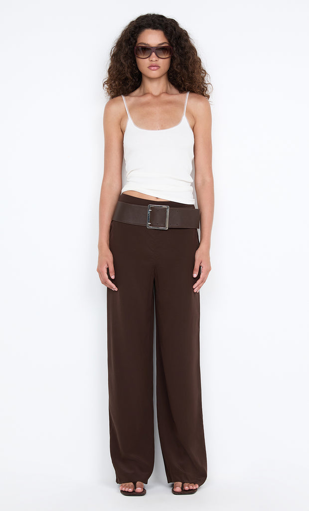 LUCIE PANT - DARK CHOCOLATE