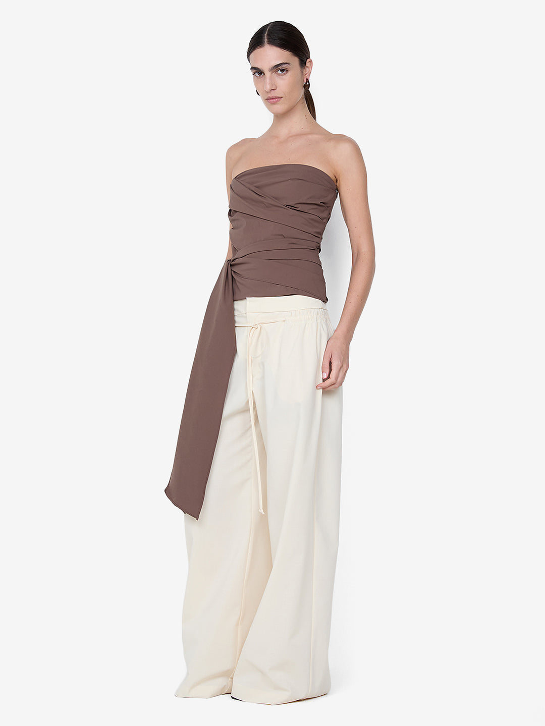BELLE STRAPLESS TOP - MILK CHOCOLATE