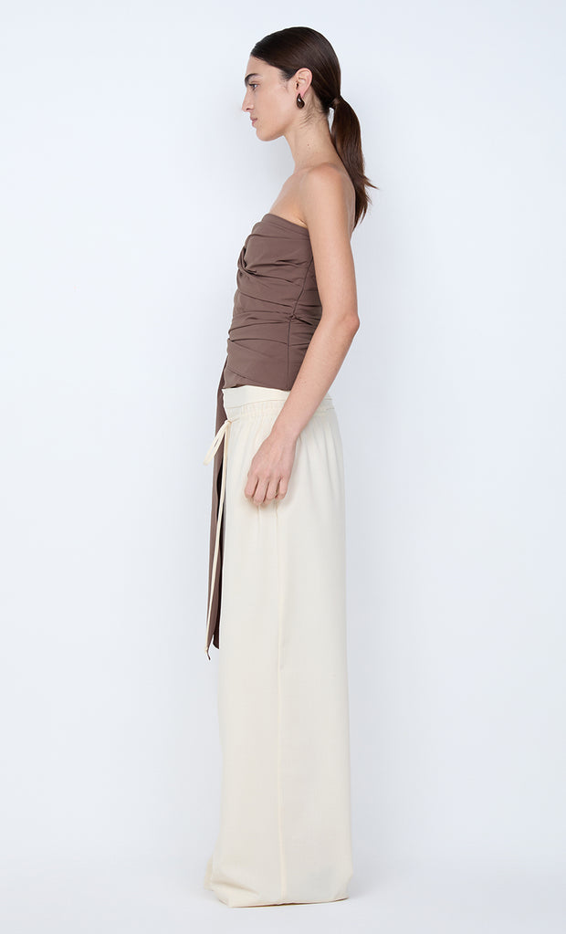 BELLE STRAPLESS TOP - MILK CHOCOLATE