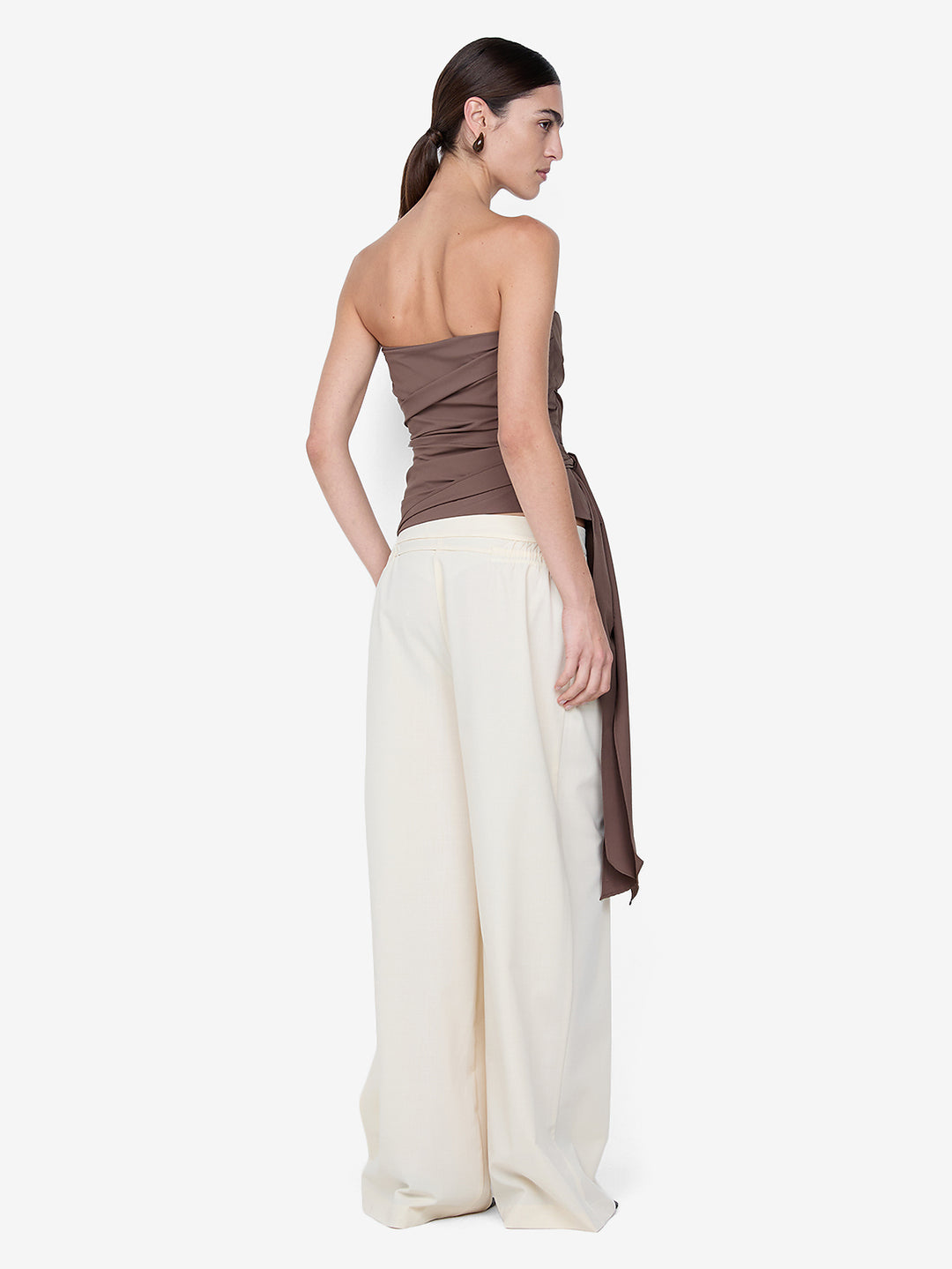 BELLE STRAPLESS TOP - MILK CHOCOLATE