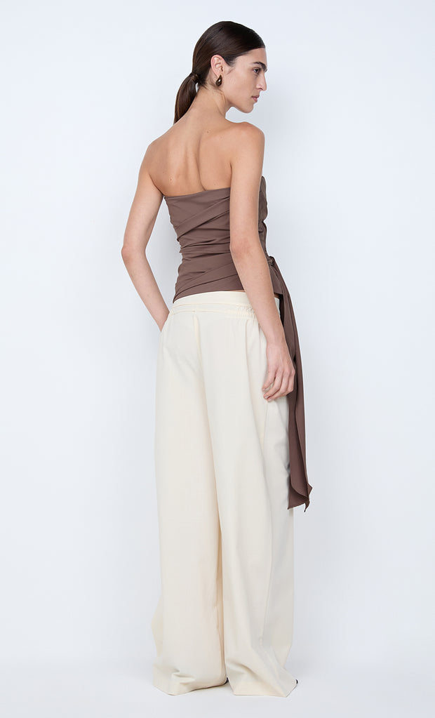 BELLE STRAPLESS TOP - MILK CHOCOLATE