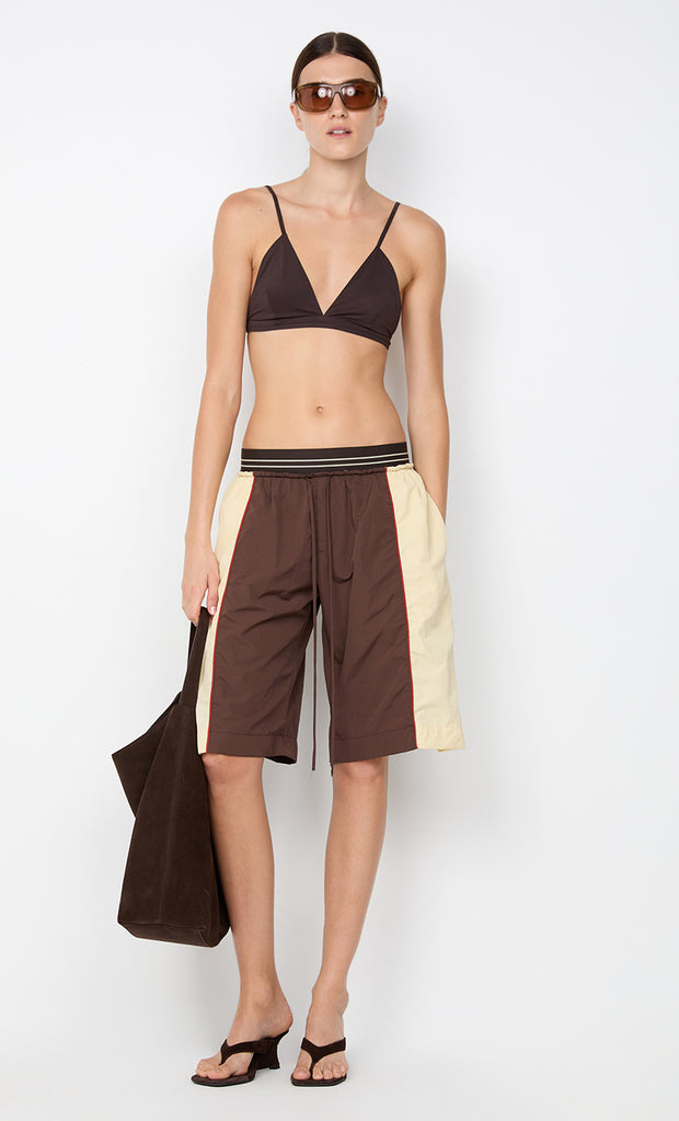 JERRI LONG SHORT - CHOC/BUTTER CREAM
