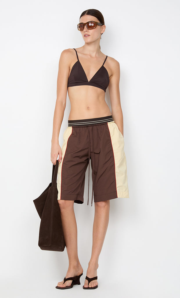JERRI LONG SHORT - CHOC/BUTTER CREAM
