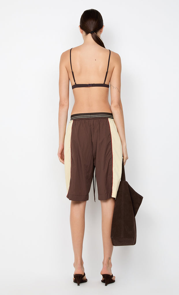 JERRI LONG SHORT - CHOC/BUTTER CREAM