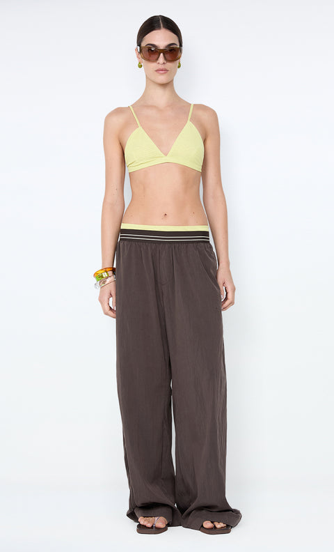 JERRI WIDE LEG PANT - CHOCOLATE