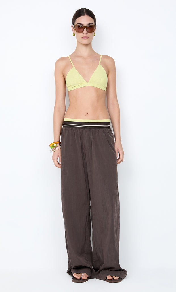 JERRI WIDE LEG PANT - CHOCOLATE