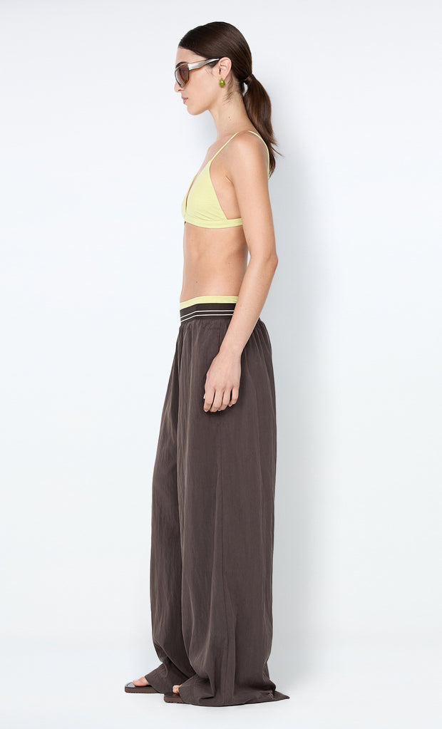 JERRI WIDE LEG PANT - CHOCOLATE