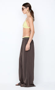 JERRI WIDE LEG PANT - CHOCOLATE