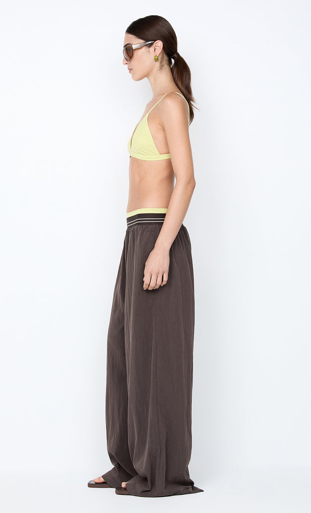 JERRI WIDE LEG PANT - CHOCOLATE