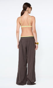 JERRI WIDE LEG PANT - CHOCOLATE