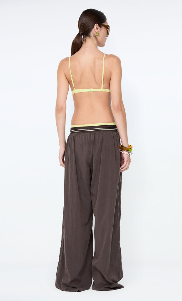 JERRI WIDE LEG PANT - CHOCOLATE