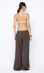 JERRI WIDE LEG PANT - CHOCOLATE