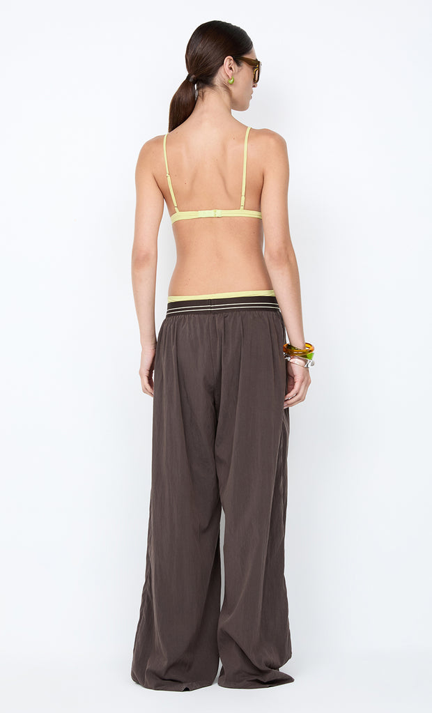 JERRI WIDE LEG PANT - CHOCOLATE