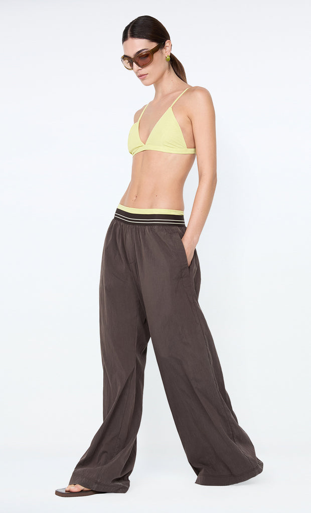 JERRI WIDE LEG PANT - CHOCOLATE