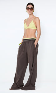 JERRI WIDE LEG PANT - CHOCOLATE