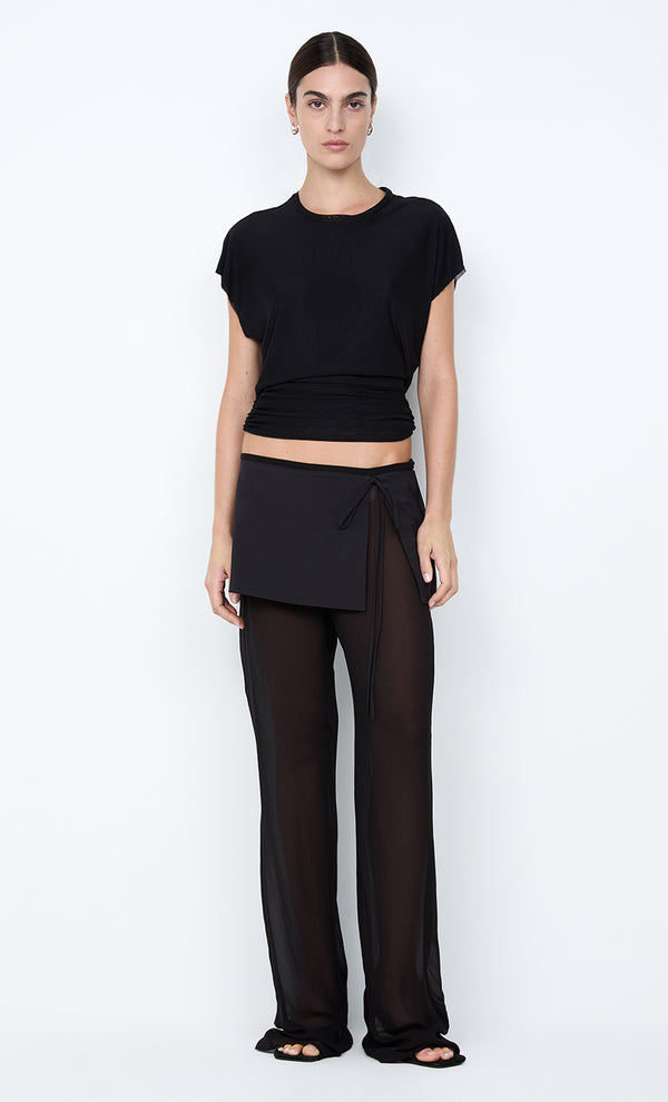 WINNIE CUT OUT TEE - BLACK