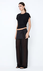 WINNIE CUT OUT TEE - BLACK