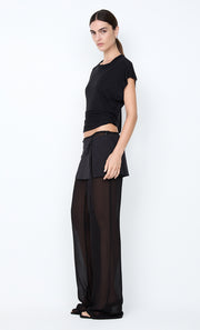 WINNIE CUT OUT TEE - BLACK