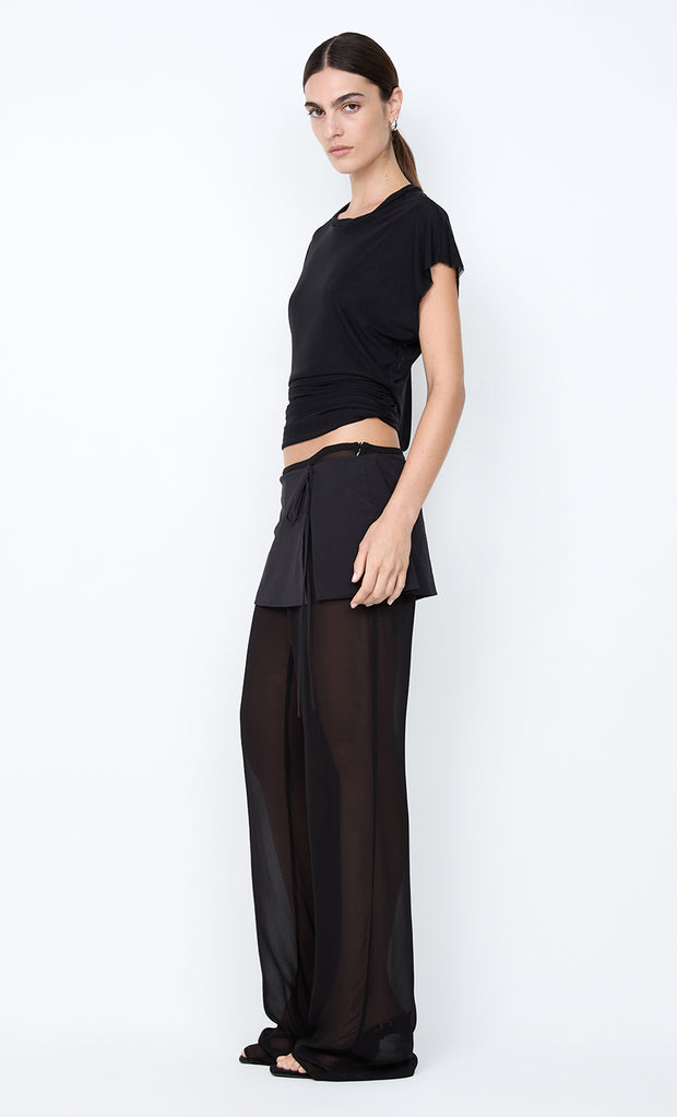 WINNIE CUT OUT TEE - BLACK