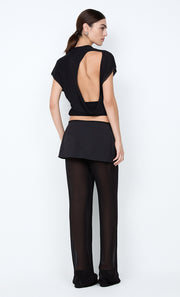 WINNIE CUT OUT TEE - BLACK