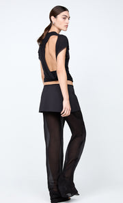 WINNIE CUT OUT TEE - BLACK
