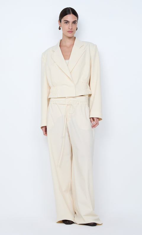 ASTRID CROPPED JACKET - ECRU
