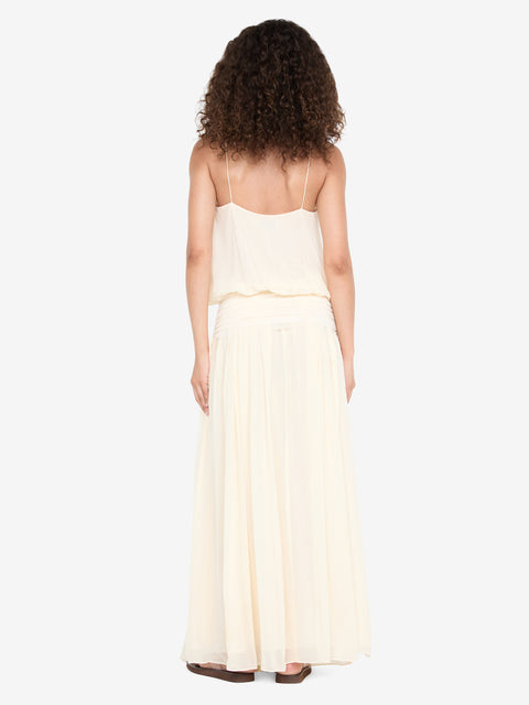 CAMILLE BLOUSON DRESS - BUTTERCREAM