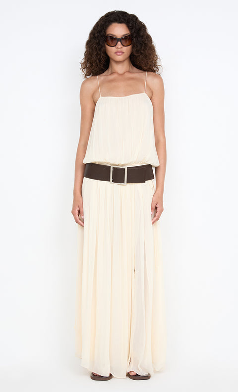 CAMILLE BLOUSON DRESS - BUTTERCREAM