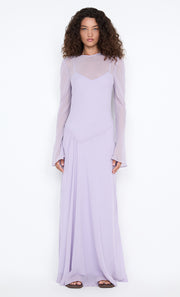 DELILAH LONG SLEEVE MAXI DRESS - WISTERIA