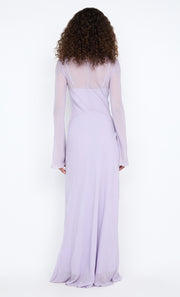 DELILAH LONG SLEEVE MAXI DRESS - WISTERIA