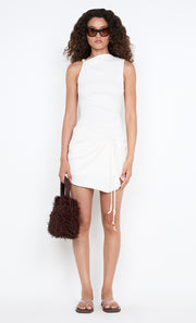 LANA ASYM MINI DRESS - IVORY