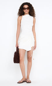 LANA ASYM MINI DRESS - IVORY