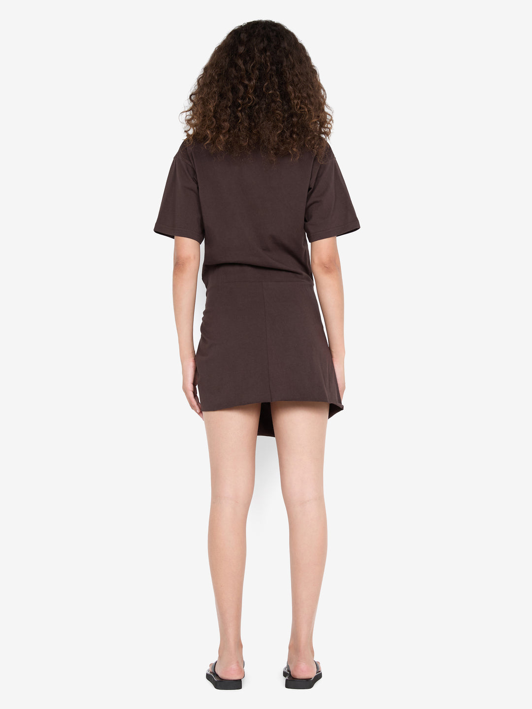 SIMI MINI DRESS - DARK CHOCOLATE
