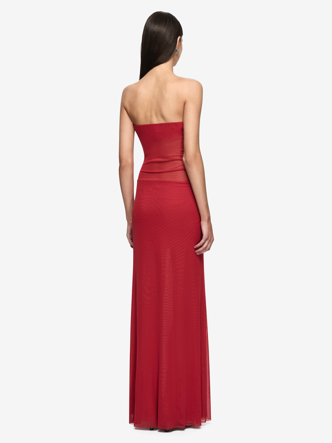 ISORA STRAPLESS MAXI DRESS - RUBY RED