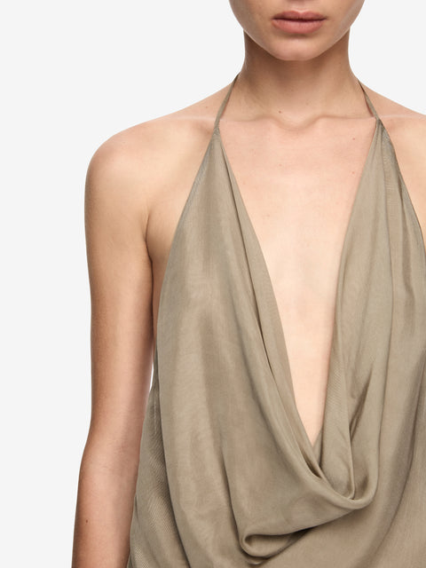 KIRA MAXI DRESS - KHAKI