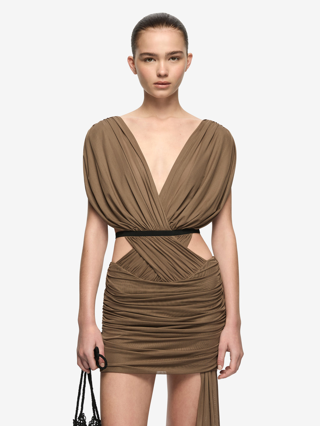 ISORA MINI DRESS - LATTE