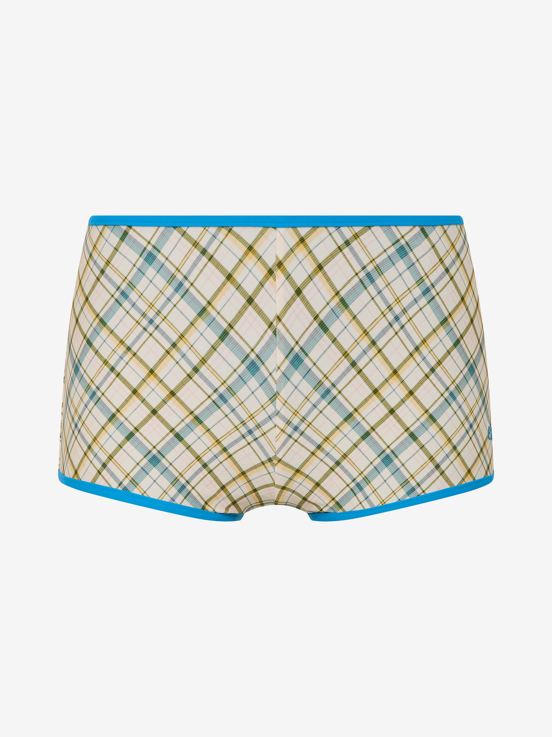 KALEIDOSCOPE BOY SHORT - SEA GLASS CHECK