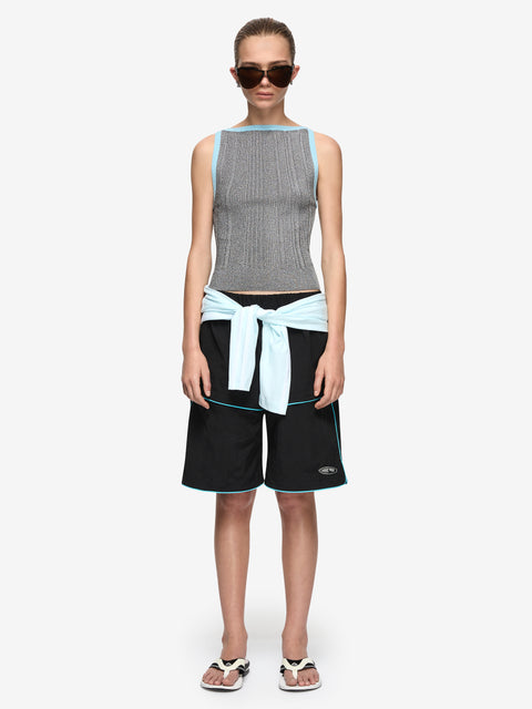 STARLIGHT TANK - SILVER/BLUE