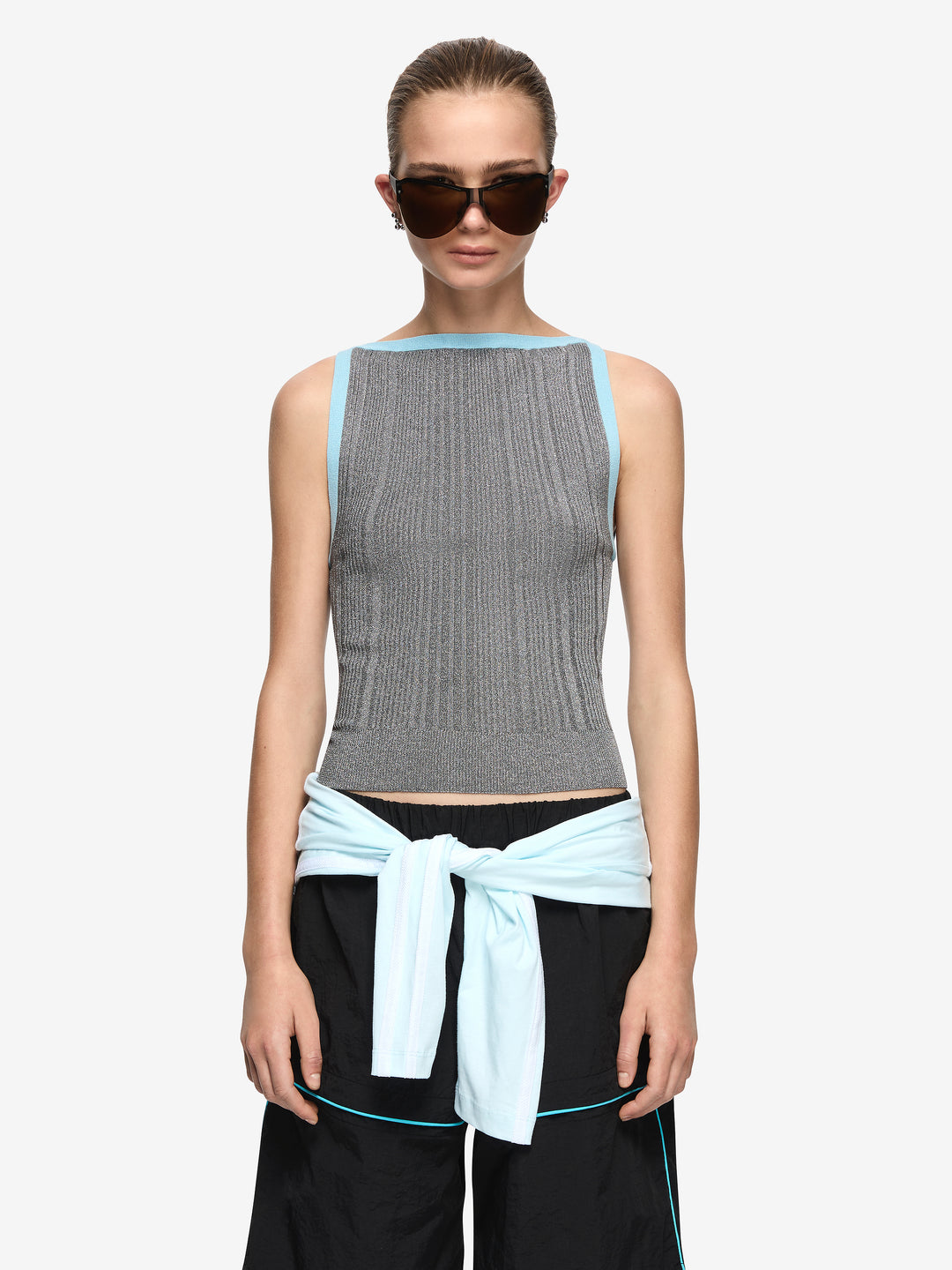 STARLIGHT TANK - SILVER/BLUE