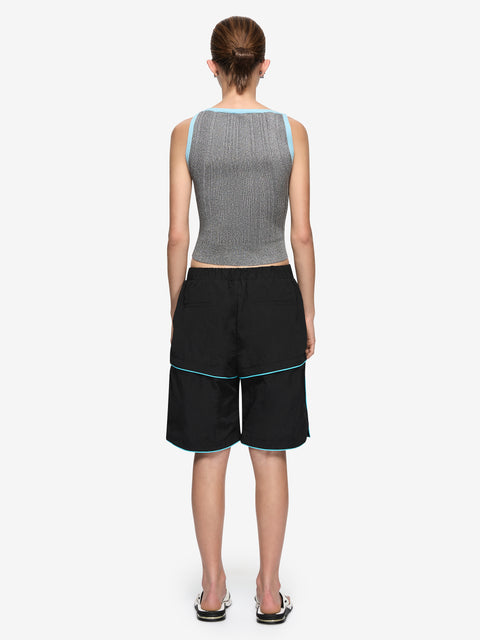 STARLIGHT TANK - SILVER/BLUE