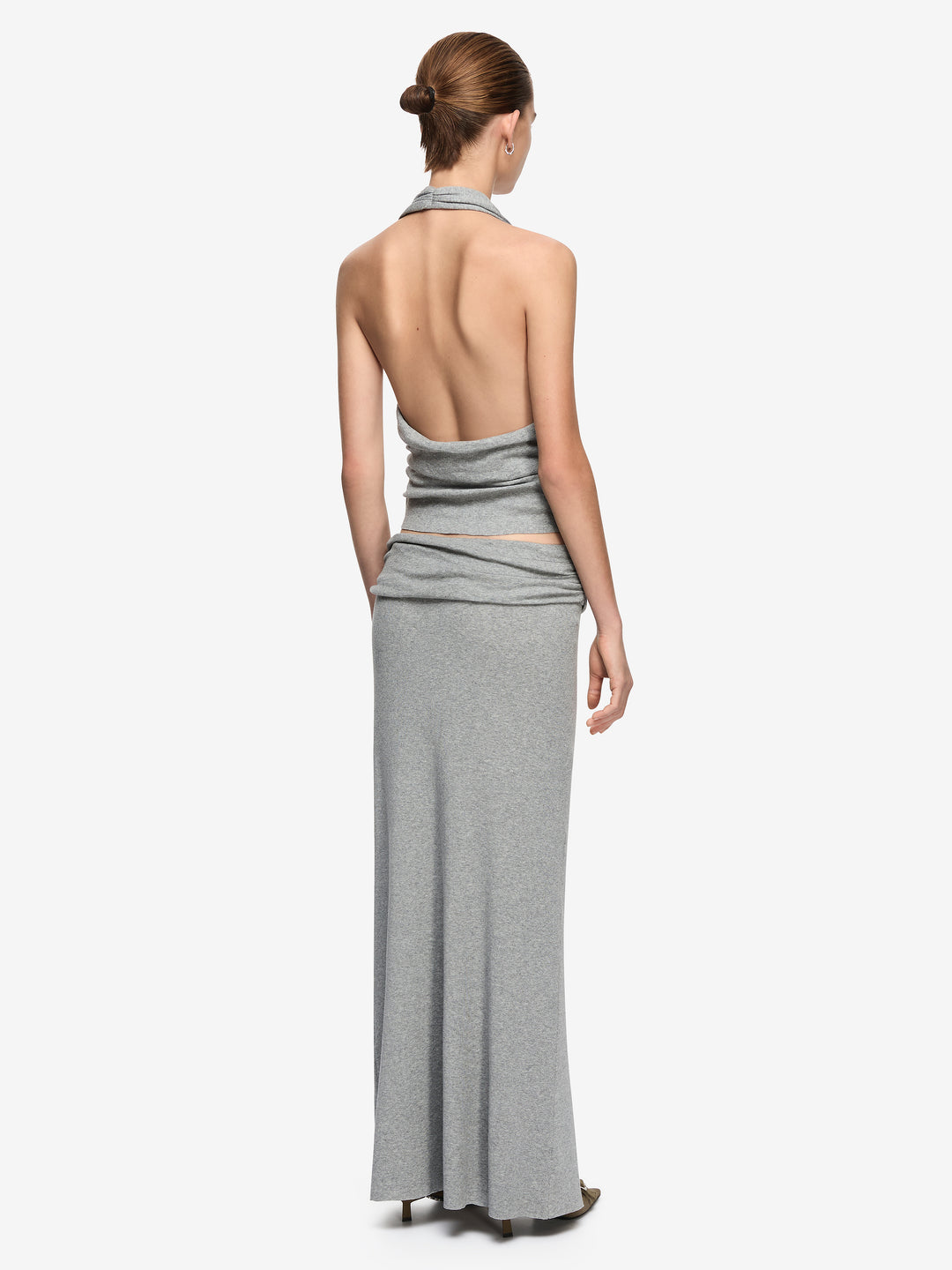 NERIDA TOP - GREY MARLE