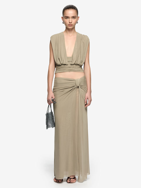 ORIA TOP - LIGHT TAUPE