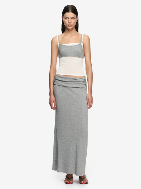 COAST LAYERED SINGLET - GREY/IVORY