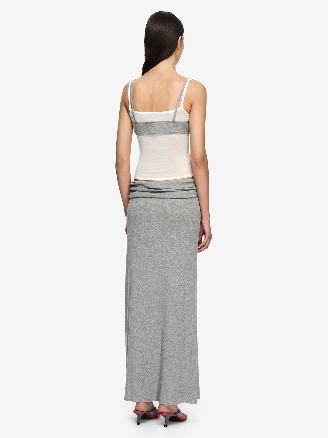 COAST LAYERED SINGLET - GREY/IVORY