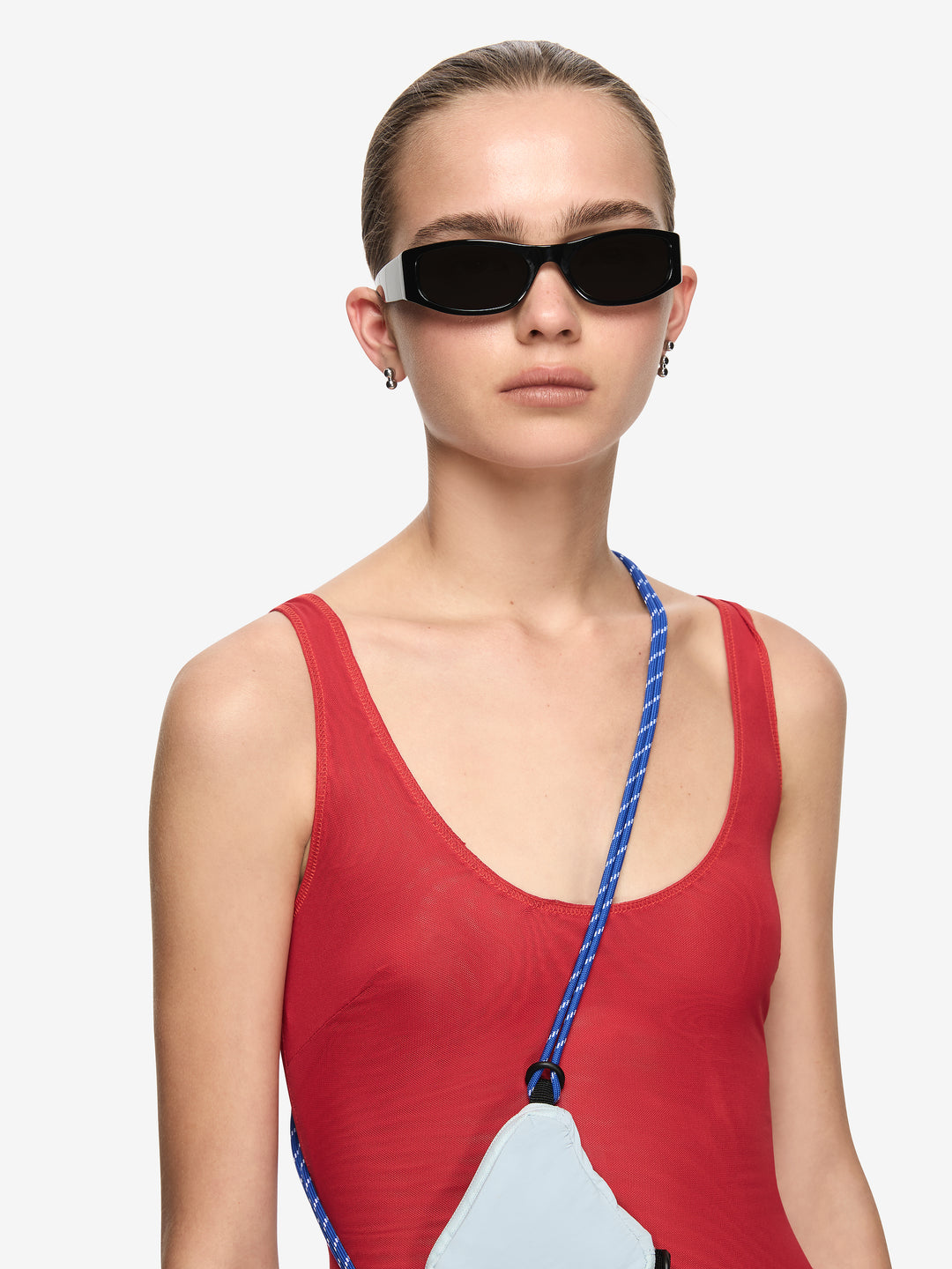 ORIA LAYERED TOP - RUBY RED/FLAME