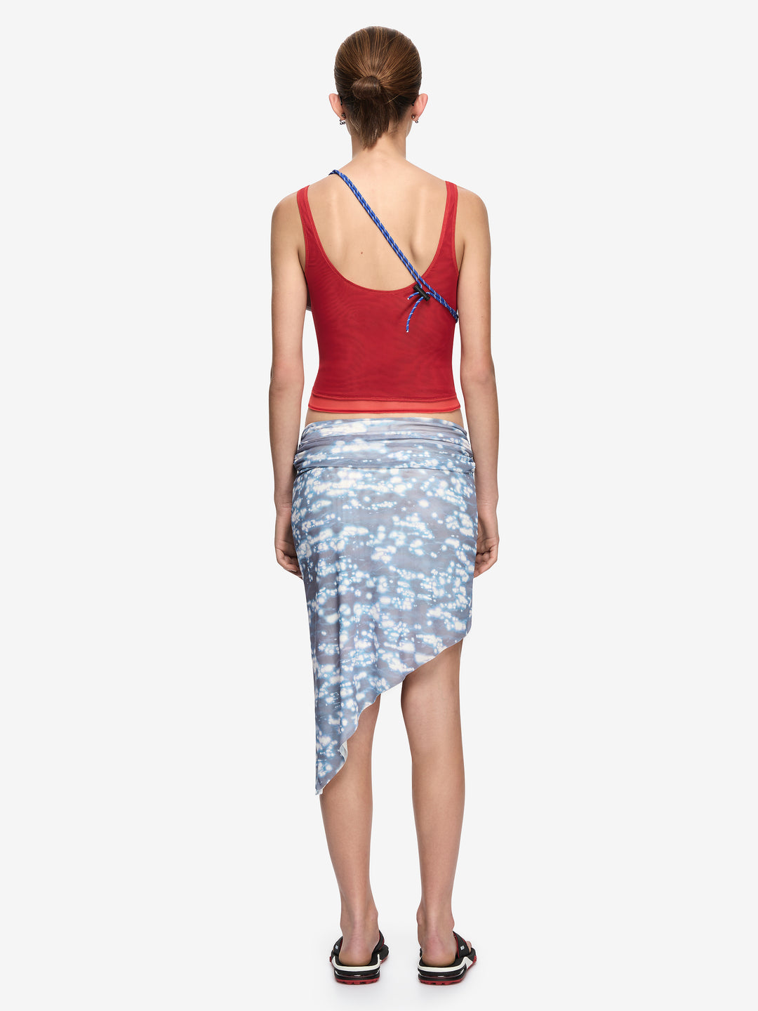 ORIA LAYERED TOP - RUBY RED/FLAME